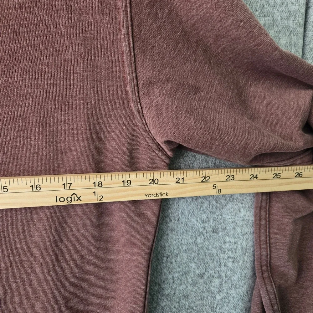 The North‎ Face Mens Small Maroon Heather Pullover Hoodie Half Dome Logo Brown